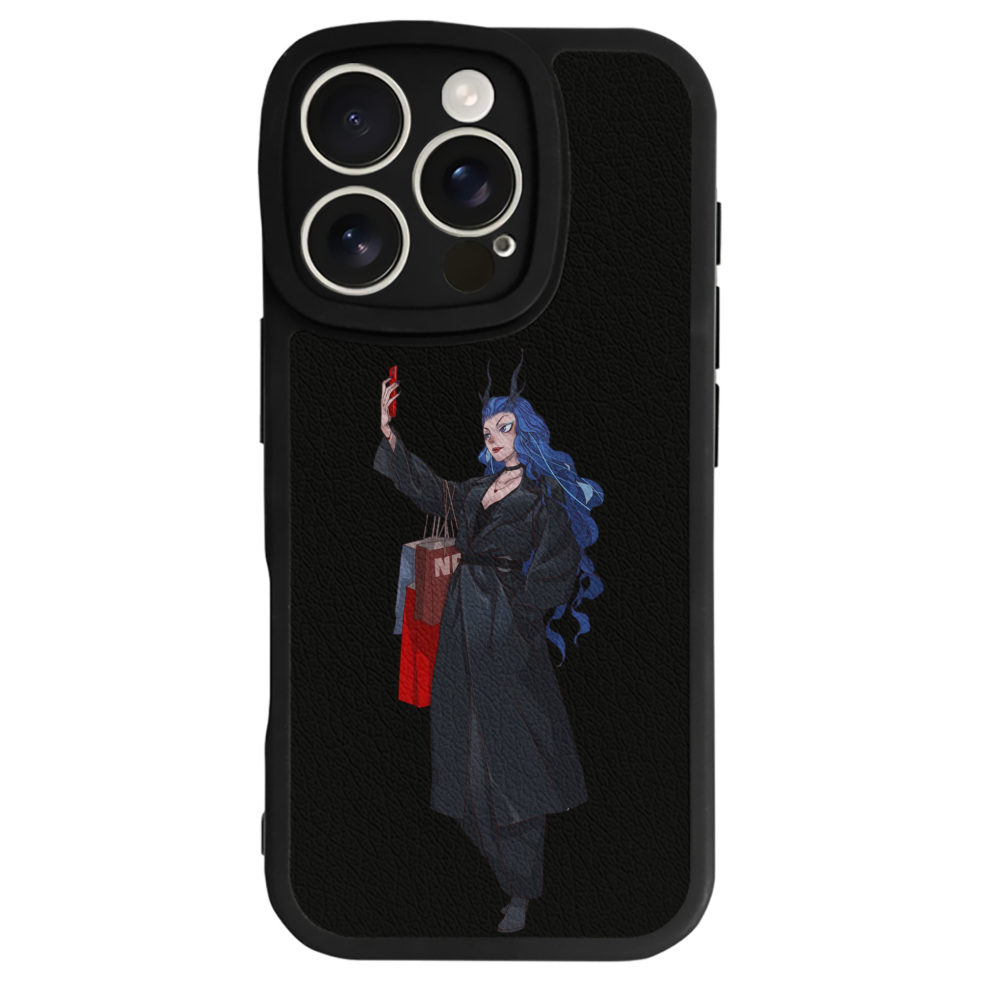 （画像用） Ne Zha 2 ナタ 魔童の大暴れ 【iPhone 16シリーズ対応】シリコンスマホケース（レザー調） 材質：シリコン